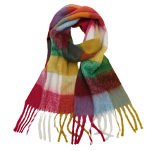 Load image into Gallery viewer, Women's plaid winter scarf