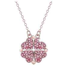 Cargar imagen en el visor de la galería, Collar Corazón Trébol 4 Hojas Ajustable - Ozerty