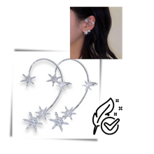 Load image into Gallery viewer, Par de pendientes de moda con clip de circonitas - Ozerty