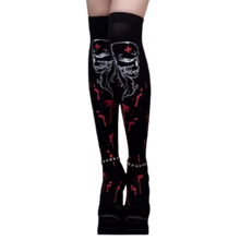 Cargar imagen en el visor de la galería, Calcetines de compresión para Halloween -Veneno negro - Ozerty