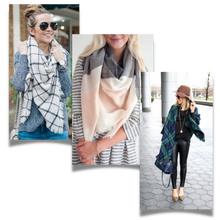 Cargar imagen en el visor de la galería, Bufanda de cashmere con tacto de lana de angora y diseño tartán
- Ozerty