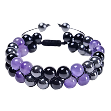 Cargar imagen en el visor de la galería, Pulsera de protección resistente al agua -Ónix violeta - Ozerty