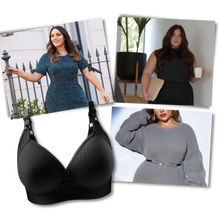 Load image into Gallery viewer, Sujetador push-up de talla grande sin aros
 - Ozerty
