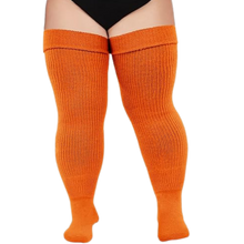 Load image into Gallery viewer, Medias musleras gruesas para mujer -Naranja - Ozerty
