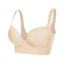 Load image into Gallery viewer, Sujetador moldeador con soporte lateral y tirantes anchos

 -Beige - Ozerty
