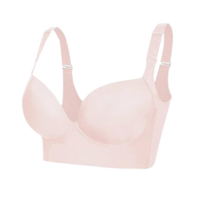 Load image into Gallery viewer, Sujetador moldeador con soporte lateral y tirantes anchos

 -Rosa - Ozerty
