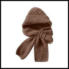 Load image into Gallery viewer, Gorro y bufanda de punto 2 en 1, con protección auditiva y material cortaviento

 - Ozerty
